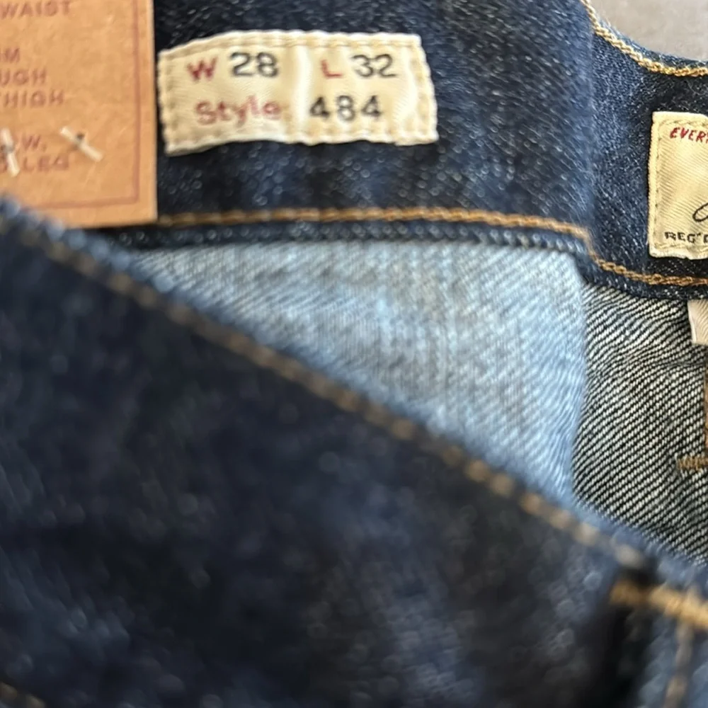 J CREW Mens 484 Slim-Fit Jeans in Resin-Rinse  AQ577 28x32 New with tags